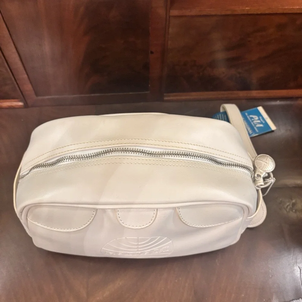The Original Certified Pan Am Toiletry Bag Wash Bag White Travel Case w/ Tags